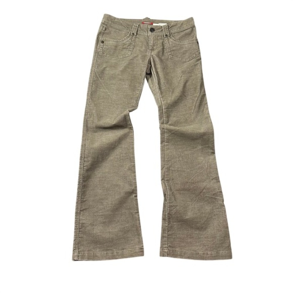 Unionbay Women Y2K 2000s Taupe Low Rise Corduroy Pants Brown Bootcut Grunge Boho